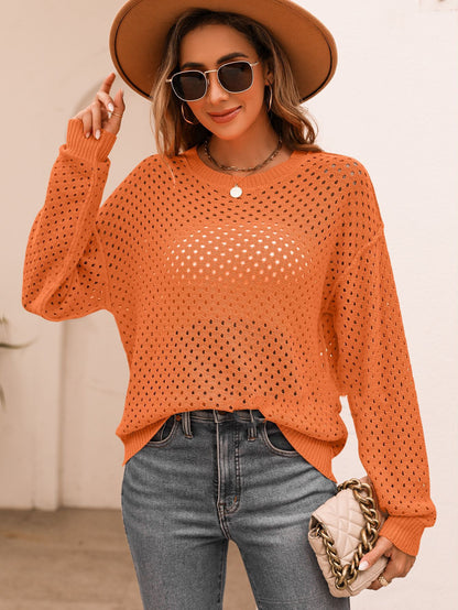 Fashion Knitwear Hollow Out Sweater Women